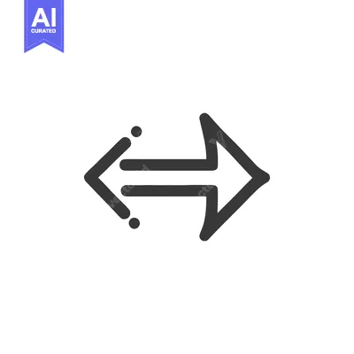 Premium design asset: Reversible Arrow Icon: Dual Directional Symbol with Rounded Edges and