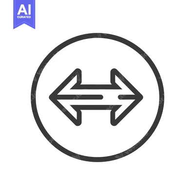 Aset desain premium: A graphic illustration featuring arrows pointing in opposite direction