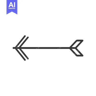 Aset premium populer: A simple black and white graphic showing a directional arrow
