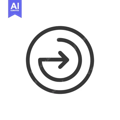 Aset premium populer: Circular Arrow Icon: Simple, Bold, and Directional Graphic Element