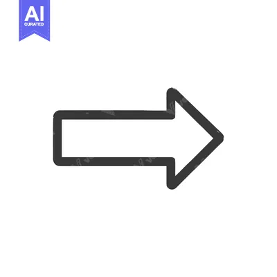 Popular premium asset: Simple Dark Gray Arrow Pointing Right on White Background