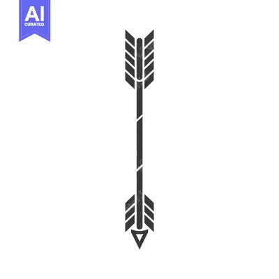 Aset premium populer: A simple black arrow pointing upwards with a white background