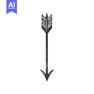 Aset premium populer: A simple illustration of an arrow pointing downwards on white