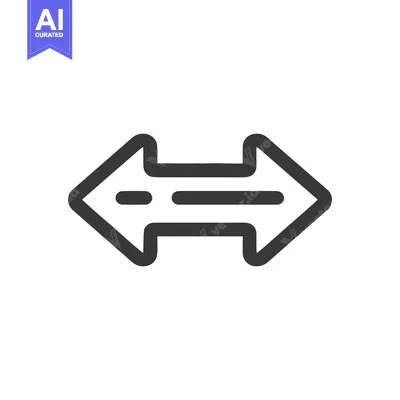 Aset desain premium: Bold Double Arrow Icon: Directional Symbol with Rounded Edges on White