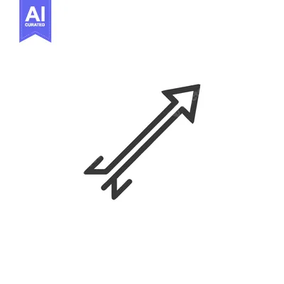 Popular premium asset: Ascending Arrow Icon: Minimalist Design for Growth and Progress