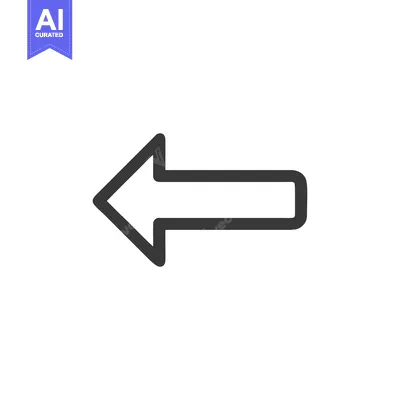 Aset premium populer: Simple Gray Arrow Pointing Left on White Background, Directional Icon
