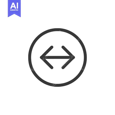 Aset premium populer: Simple, Symmetrical Double Arrow Icon in Circle