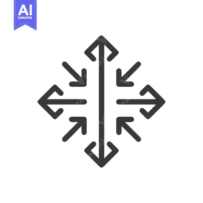 Popular premium asset: Symmetrical Directional Arrows, Geometric Design, Expansion, Contracti