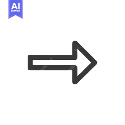 Aset premium populer: Simple, Straightforward Right-Facing Arrow Icon