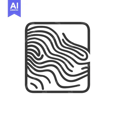 Premium design asset: Illustration of black lines forming an abstract and organic pattern