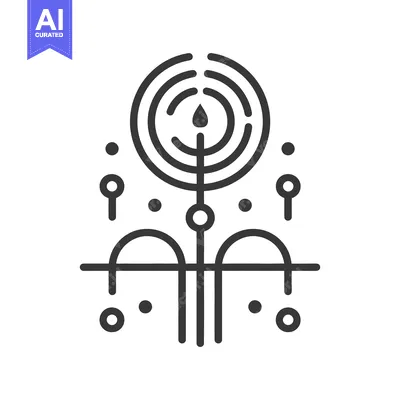 Popular premium asset: Decorative abstract illustration showing geometric shapes and lines in