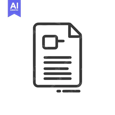 Aset premium populer: Simple Document Icon with Rounded Lines and Folded Corner Detail