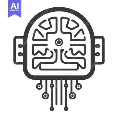 Aset premium populer: An artistic representation of a brain integrated with technology