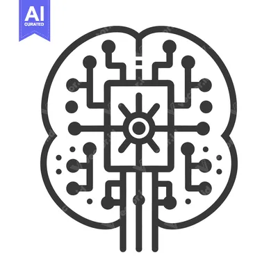 Popular premium asset: A stylized illustration of a brain integrated with electronic circuitr