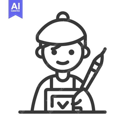 Aset desain premium: An artist is sketching while reviewing a document with a check