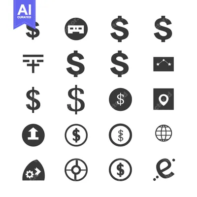 Premium design asset: A Set of 18 Grey Icons Representing Various Business Concepts