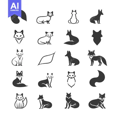 Popular premium asset: A Set of 20 Fox Silhouettes in Different Poses