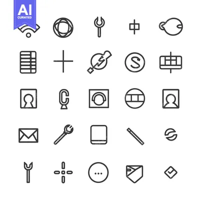 Premium design asset: A Set of 25 Line Icons for Various Applications and Purposes
