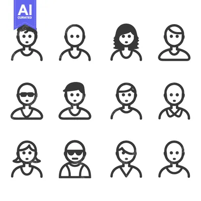 Aset premium populer: A Set of Diverse User Profile Icons
