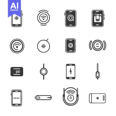 Aset premium populer: A Set of Smartphone and Mobile Device Icons