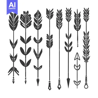 Premium design asset: A Set of Ten Hand-Drawn Arrows with Different Tips