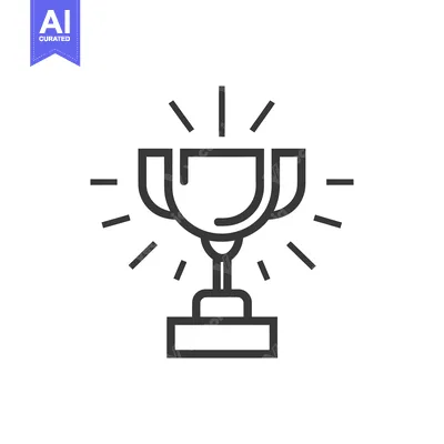 A Shining Trophy With a Pedestal and a Starburst Design