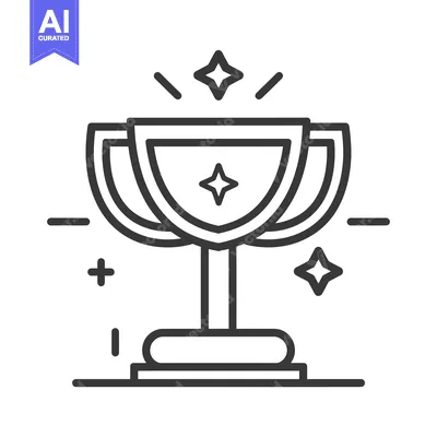 Aset premium populer: A Shiny Trophy With Stars and a Pedestal Base