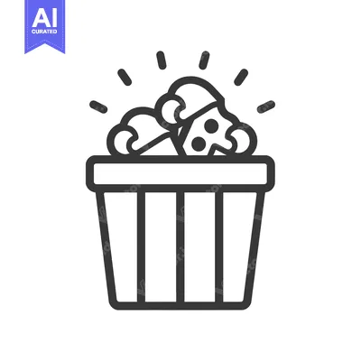 Aset desain premium: A shopping basket overflowing with cheese
