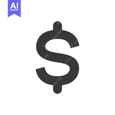 Aset premium populer: A Simple Black and White Dollar Sign Icon