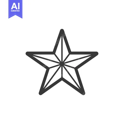 Popular premium asset: A simple black and white outline of a five-pointed star