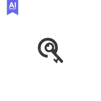 Aset desain premium: A Simple Keyhole Design with a Key