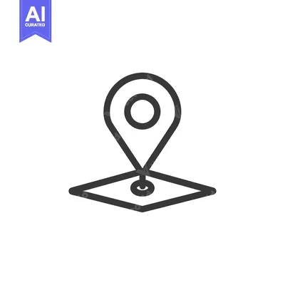 Popular premium asset: A Simple Line Drawing of a Location Pin on a Map