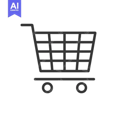Popular premium asset: A Simple Line Drawing of a Shopping Cart