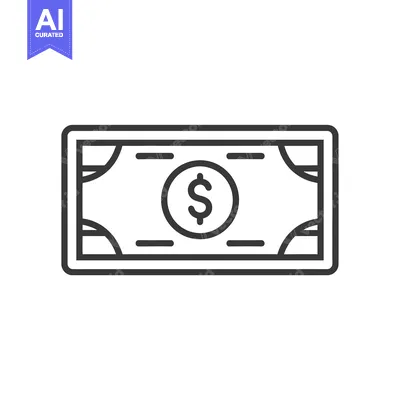 Popular premium asset: A Simple Line Drawing of a US Dollar Bill