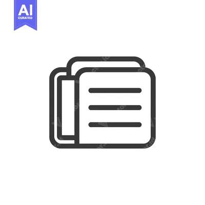 Aset premium populer: A Simple Line Icon Depicting a File Folder with Multiple Documents