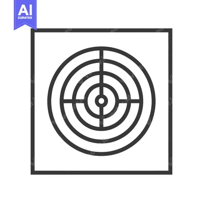Popular premium asset: A simple outline drawing of a target with concentric circles