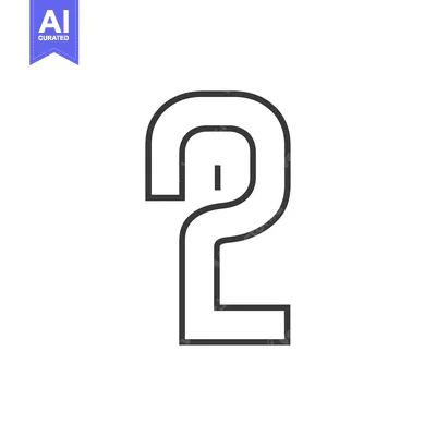 Aset desain premium: A Simple Outline of the Number Two