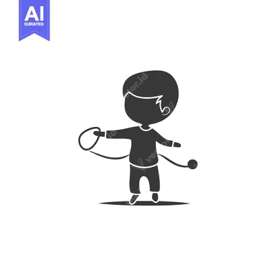 Aset premium populer: A Simple Silhouette of a Child Playing with a Toy