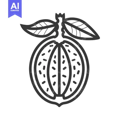 Popular premium asset: A Single, Cut-Open Citrus Fruit with Two Leaves