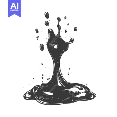 Aset premium populer: A Single Drop of Liquid Splashes and Creates a Large Pool