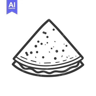 Aset premium populer: A single slice of watermelon with seeds and rind