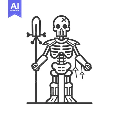 Popular premium asset: A Skeleton Warrior With A Spear and Armor