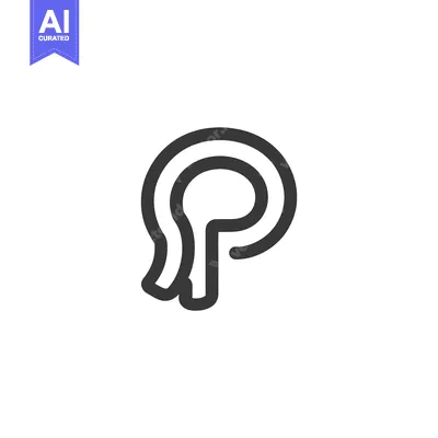 A simple minimalist illustration of a curved intestinal section shape
