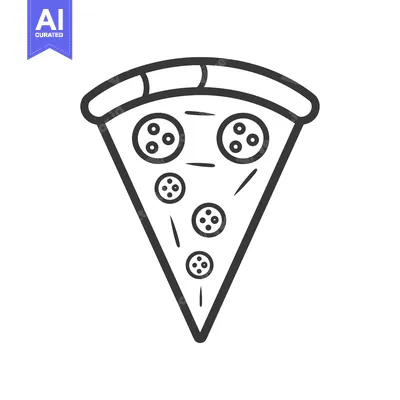 Aset premium populer: A Slice of Pizza with Pepperoni Toppings