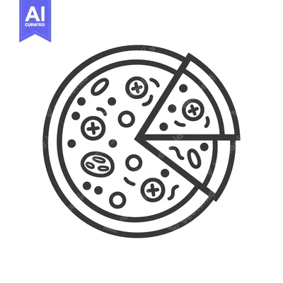 Aset premium populer: A Slice of Pizza with Toppings