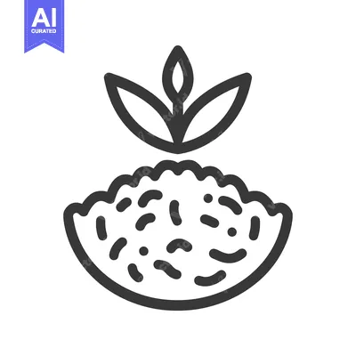 Aset premium populer: A Small Plant Sprouting from a Pile of Soil