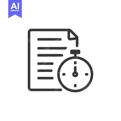Popular premium asset: Document and Stopwatch Icon: Time Management, Deadline, Efficiency Con