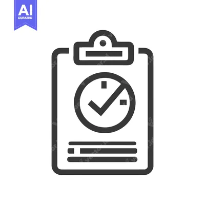 Aset desain premium: Time Management Clipboard Icon: Deadline, Schedule, and Productivity S