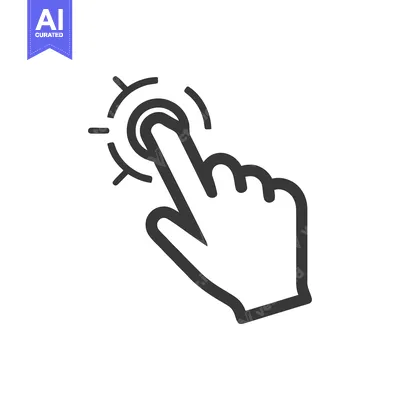 Aset premium populer: Finger Tap Icon: Hand Gesture, Touchscreen Interaction, Digital Interf