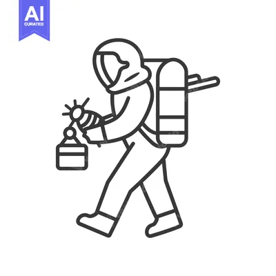 Aset premium populer: Astronaut in Space Suit Walking with a Device